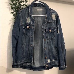 Distressed Denim Jacket